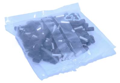 Sachet de 100 embouts de câblage 2X1.5mm² noir
