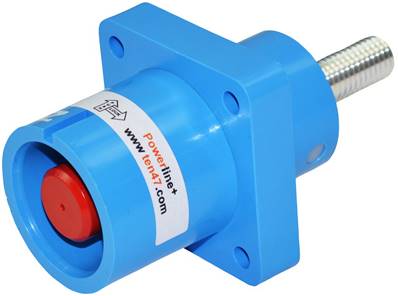 Embase source femelle 500A bleue