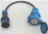 Adaptateur 2P+T 16A  mâle  CEE17 / Maréchal femelle DS1 50cm