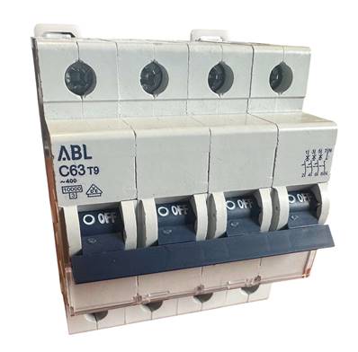 Disjoncteur 4X63A courbe C - Icc 10kA (EN60898) C63T9