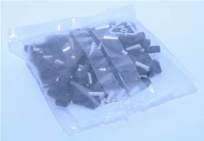 Sachet de 100 embouts de câblage 2X1.5mm² noir