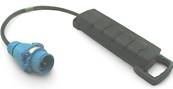 Adaptateur 2P+T 16A mâle Maréchal DS1 / femelle quadruplette NF  1m