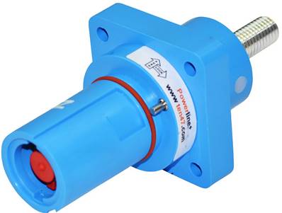 Embase drain mâle 750A bleue