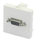 Plastron 45 embase VGA femelle traversante
