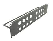 Face avant 19 pouces - 2U  16 XLR srie D quip barre anti traction