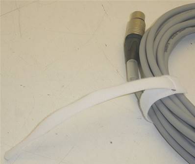 Attache velcro one strap blanc 25x300