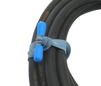 Lot de 100 attaches câble moyen modèle bleu 120mm