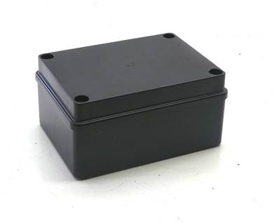 Boite dérivation noire  150x110x70 IP65 IK08 tenue au feu 650° - ABS