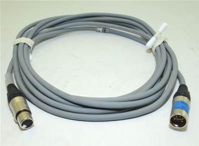 Câble DMX512 GRIS XLR5 25m -  2 paires câblées