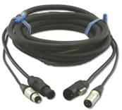 DMX POWER powercon True one + XLR3  10m