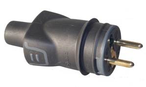 Prise électrique Legrand 050445 - Fiche mâle  caoutchouc 16A type NF