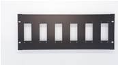 Face avant 19 pouces - 4U - pour 6 HAN 16 / 40 / 72 - MECATES