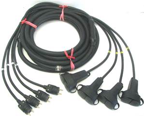 Cable Epanoui/Epanoui 4 circuits 12G2.5 LEG/LEGD 10m