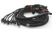 Cable 6 circuits  Epanoui mâle/ femelle cordons moulés 20m