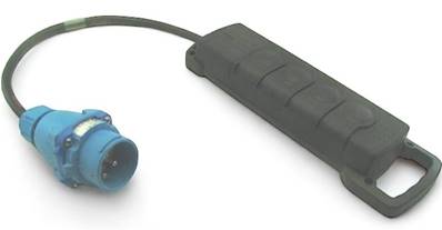 Adaptateur 2P+T 16A mâle Maréchal DS1 / femelle quadruplette NF  50cm