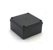 Boite dérivation noire  100x100x50 IP65 IK08 tenue au feu 650° - ABS
