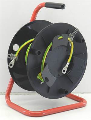 Touret câble H07VK 25mm² Vert/jaune équipé 2 cosses trou de 8 - 10m