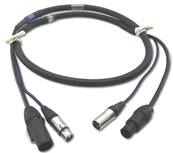 DMX POWER powercon True one + XLR3 2m