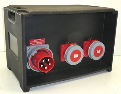 Départ 2x63A CEE17 tétra différentiels réglable