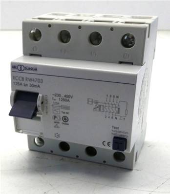 Interrupteur différentiel 4X125A 30mA