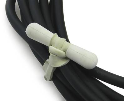 Lot de 100 attaches câble petit modèle blanc 70mm
