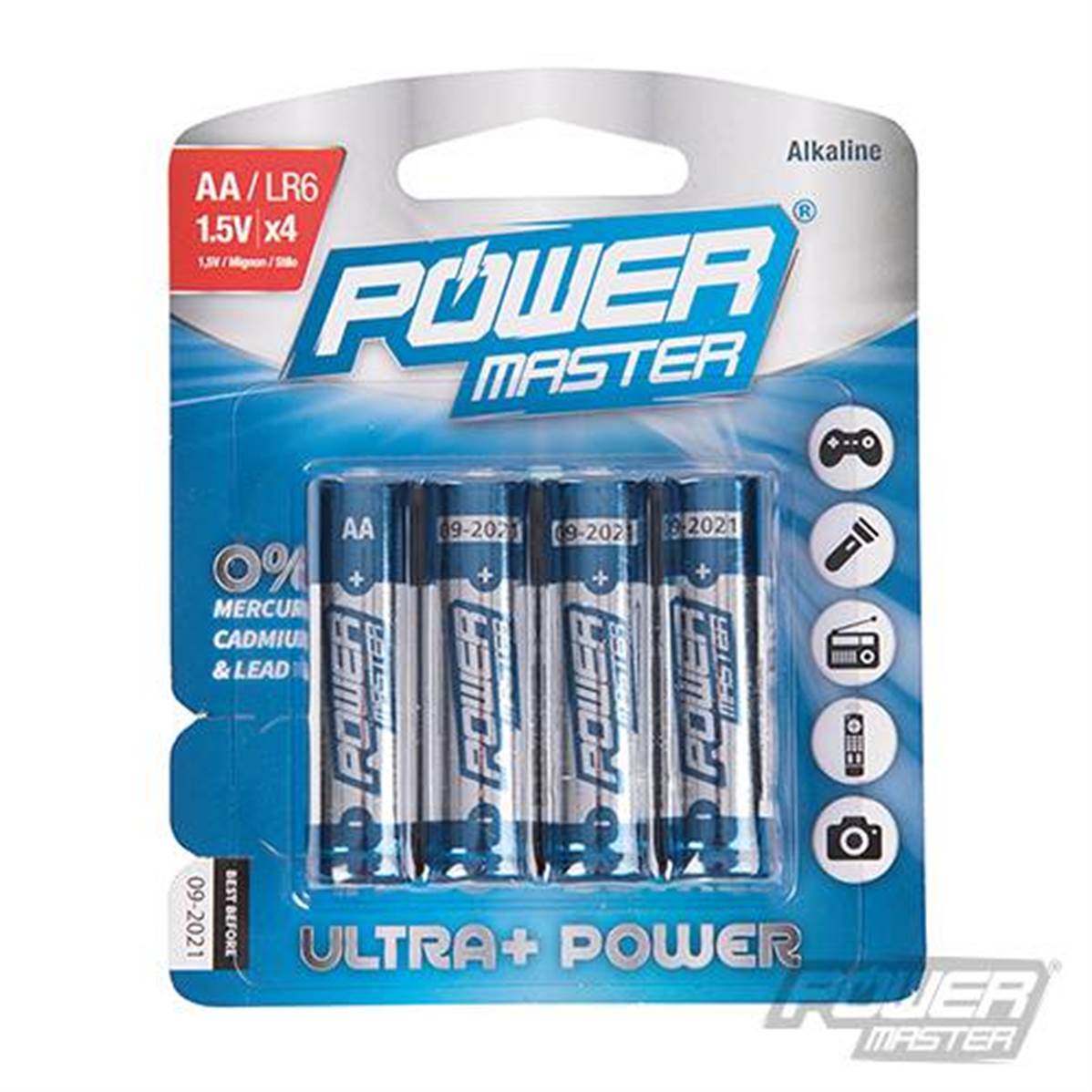 Piles Alcalines AA Maxell - Lot De 100, LR6, Durée De Vie 10 Ans