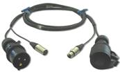 DMX POWER CEE17 + XLR3 5m