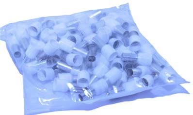 Sachet de 100 embouts de câblage 16mm² blanc ou bleu (selon arrivage)