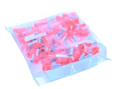 Sachet de 100 embouts de câblage 4mm² orange