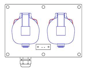 2 socles  maréchal DS1 2P+T 16A - 1PG16