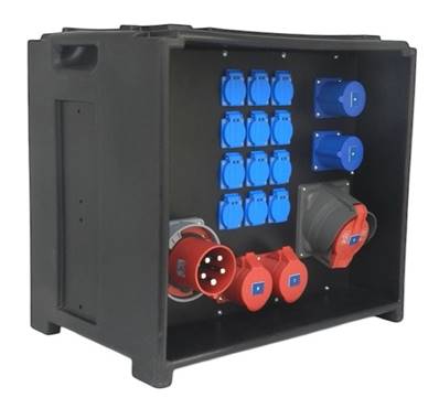 Départ 63A CEE17 tétra 2X32A CEE17 tétra 2x32A CEE17 mono 12X16A NF