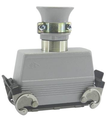 Prise H64 mâle  2 leviers  complète 