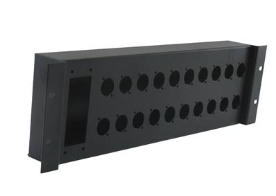 Patch rackable 19 pouces 3U pour 20 XLR série D et 1 H40/72 - MECATES