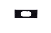 Plastron T mini 1U pour 1 prise double K501