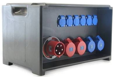 Départ 2x32A CEE17 tétra 2x32A CEE17 mono 6x16A NF