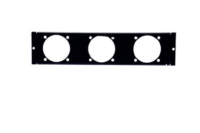 Plastron T  1U pour 3 PC  16A (D56)
