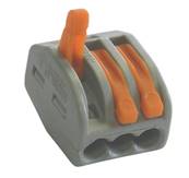 Borne 3 circuits (0.2  4mm2) - Pour cble souple ou rigide