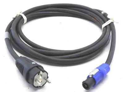 Prolongateur 2P+T 10A POWERCON NF Câble 3G1.5 - Neutrik/PCE 1m 