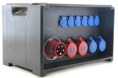 Départ 2x32A CEE17 tétra 2x32A CEE17 mono 6x16A NF