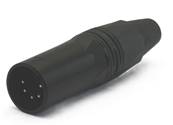 Connecteur CM2 mle XLR 5 points noir 