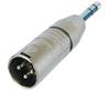 Adaptateur  XLR3M/jack mâle stéréo NA3MP
