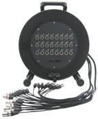 Touret 16 XLR3F 8 XLR3M épanoui 16XLR3M 8 XLR3F  25m
