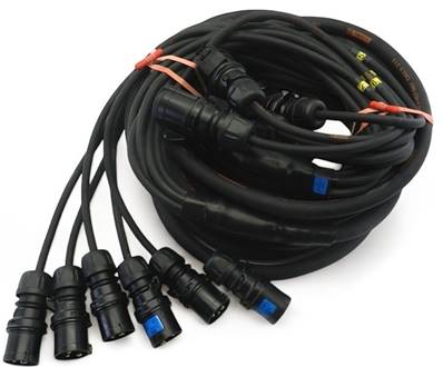 Cable Epanoui/Epanoui 6 circuits 13G2.5 Fiches CEE17  10m