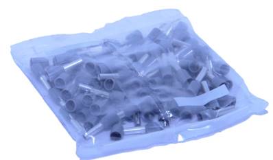 Sachet de 100 embouts de câblage 2.5mm² gris
