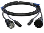 DMX POWER NF + XLR5 - XLR CM2 NF PCE ELECTRIC - 1m