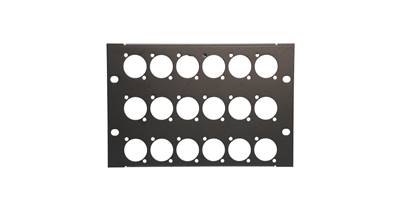 Plastron AT200 - 3U  pour  18 XLR série D - MECATES