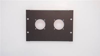 Plastron AT200 - 3U  pour  2 PC 16 NF Fixatio 38 x 38 - MECATES