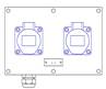 2 socles CEE17 2P+T 16A - 1 PG16