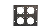 Plastron AT200 - 4U  pour   4 PC16  Fixation  47x47 -MECATES