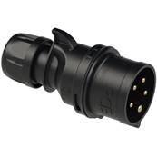 Fiche Male 3P+N+T 32A  CEE17  - PCE 025-6X - IP44